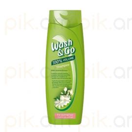 Շամպուն Wash&Go 400 մլ с экстрактом жасмина նորմալ մազերի համար
