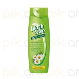 Շամպուն Wash&Go 400 մլ с экстрактом ромашки անկյանք մազերի համար