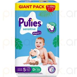 Մանկական տակդիր Pufies Sensitive N5 (11-16կգ), 72 հատ