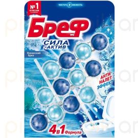 Զուգարանի Թարմեցուցիչ Bref Сила Aктив Океанский Бриз 3հատ 50գ.