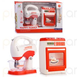 Խաղալիք էլեկտրական գազօջախ + հարիչ Happy Family LS8286K