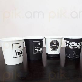 Մեկանգամյա օգտագործման թղթե բաժակներ 6 հատ 100մլ