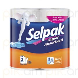 Թղթե սրբիչ Selpak 2 հատ