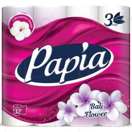 
Զուգարանի թուղթ Papia Bali flower 32 հատ 3 շերտ
