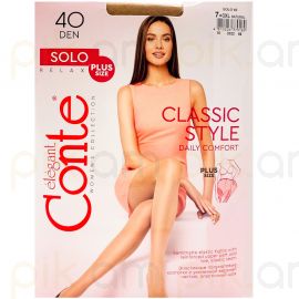 Զուգագուլպա Conte Solo 40 Den 7 3XL Natural