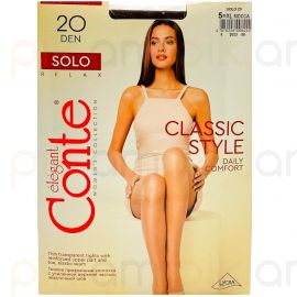 Զուգագուլպա Conte Solo 20 Den 5XL Mocca