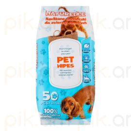 Խոնավ անձեռոցիկ Naturelle Կենդանիների խնամք 50 հատ