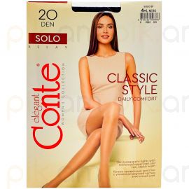 Զուգագուլպա Conte Solo 20 Den 4L Nero