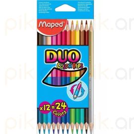 Գունավոր մատիտներ Maped Duo 829600 12/24գույն