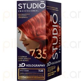 Մազի ներկ «Studio» №7.35 Ярко-рыжий
