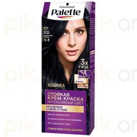 Մազի ներկ «Schwarzkopf Palette» №C1 Иссиня-черный