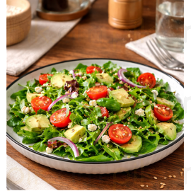 Ափսե կերամիկական Մուգ եզրերով 20սմ XZ-6451