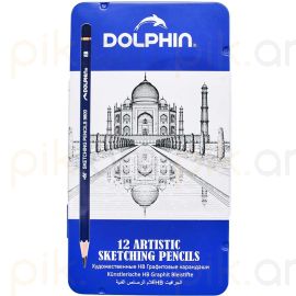 Մատիտ Dolphin Համարներով սև 12 հատ