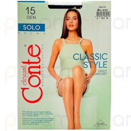 Զուգագուլպա Conte Solo 15Den 4L Nero
