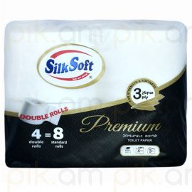 Զուգարանի թուղթ Silk Soft Premium 3 շերտ 4 հատ