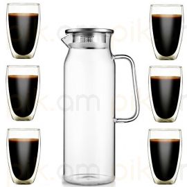 Ապակե բաժակների հավաքածու XZ-367