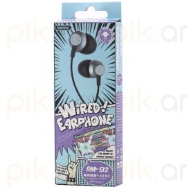 Ականջակալ REMAX RM-512 սև 1,2մ․