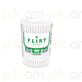 Բամբակյա փայտիկներ FLIRT 100 հատ