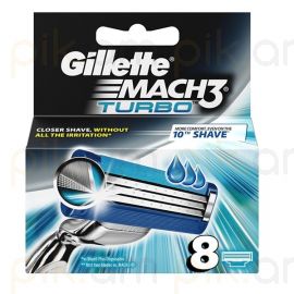Սափրիչի փոխարինվող սայրեր Gillette Mach3 Turbo 8 հատ