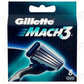 Սափրիչի փոխարինվող սայրեր Gillette Mach3 8 հատ
