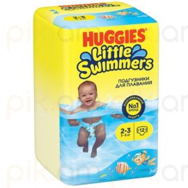 Մանկական տակդիր-վարտիք ջրային Huggies Little Swimmers N2-3 (3-8կգ), 12 հատ