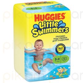 Մանկական տակդիր-վարտիք ջրային Huggies Little Swimmers N3-4 (7-15կգ), 12 հատ