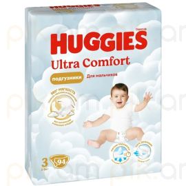 Մանկական տակդիր Huggies Ultra Comfort N3 (5-9 կգ), 94 հատ տղայի
