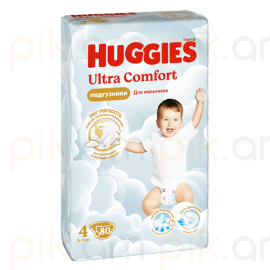 Մանկական տակդիր Huggies Ultra Comfort N4 (8-14 կգ), 80 հատ տղայի