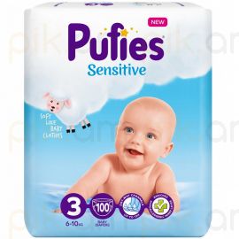 Մանկական տակդիր Pufies Sensitive N3 (6-10կգ) 100 հատ