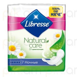 Կանացի միջադիր Libresse Natural Care գիշերային 7 հատ