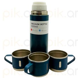 Թերմոս 500մլ Տուփ + 2 բաժակ  XZ-3383