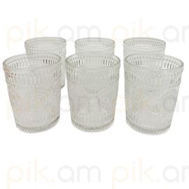 Բաժակ ապակյա 300մլ 6 հատ XZ-3551