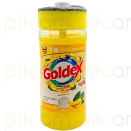 Սպասք լվանալու հեղուկ+սպունգ Goldex Banana 1լ.