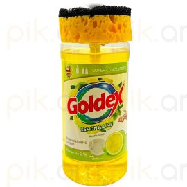 Սպասք լվանալու հեղուկ+սպունգ Goldex Կիտրոն 1լ.