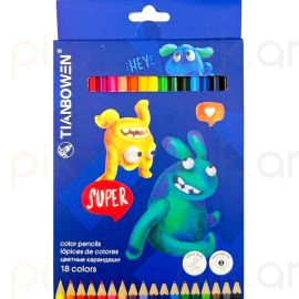 Գունավոր մատիտներ Tianbowen TB-6031-18 18 գույն