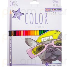 Գունավոր մատիտներ Tianbowen TB-8018-24 24 գույն