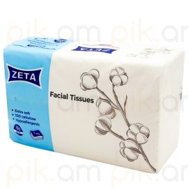 Անձեռոցիկ Zeta Հիպոալերգենիկ 150հատ 3շերտ