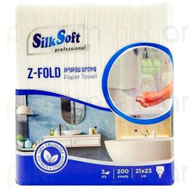 Թղթյա սրբիչ Silk Soft Z-Fold 200հատ 2շերտ