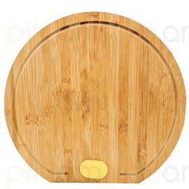 Խոհանոցային տախտակ բամբուկե Ռետինե տակդիրով 36*33*1.5սմ  XZ-4535