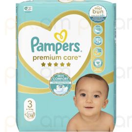 Մանկական Տակդիր Pampers Premium Care N3 (6-10 կգ) 78 հատ