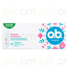 Կանացի հիգիենիկ տամպոններ OB Original Super Plus 16 հատ