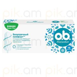 Կանացի հիգիենիկ տամպոններ OB Procomfort Super + 16 հատ