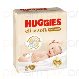 Մանկական տակդիր Huggies Elite Soft N2 (4-6կգ), 20 հատ