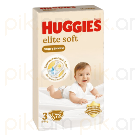 Մանկական տակդիր Huggies Elite Soft N3 (5-9կգ), 72 հատ