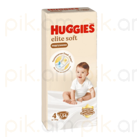 Մանկական տակդիր Huggies Elite Soft N4 (8-14 կգ), 54 հատ