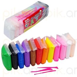 Ծեփոն Super Light Clay 12գույն (փոքր)