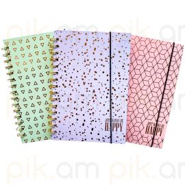 Նոթատետր A5 պարույրով  XZ-309