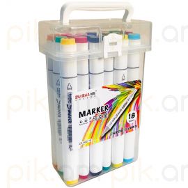 Նկարչական մարկերների հավաքածու Zuixua 18 գույն