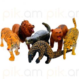 Կենդանիների հավաքածու վայրի 6 հատ