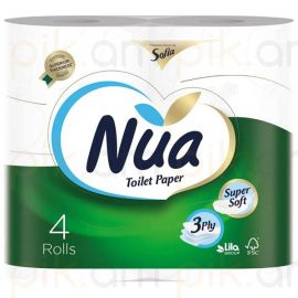 Զուգարանի թուղթ Nua 3շերտ 4հատ